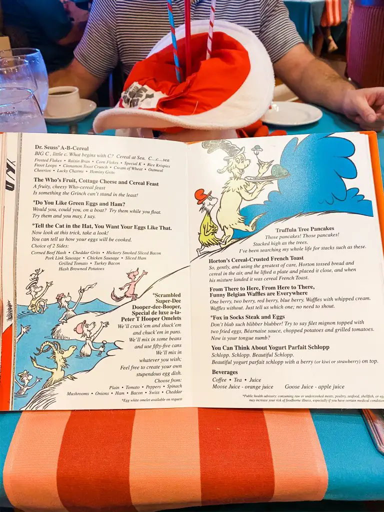 Dr Seuss Brunch on Carnival 