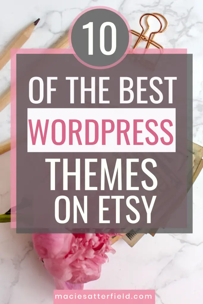 CUTE AND FEMININE WORDPRESS BLOG THEMES ON ETSY