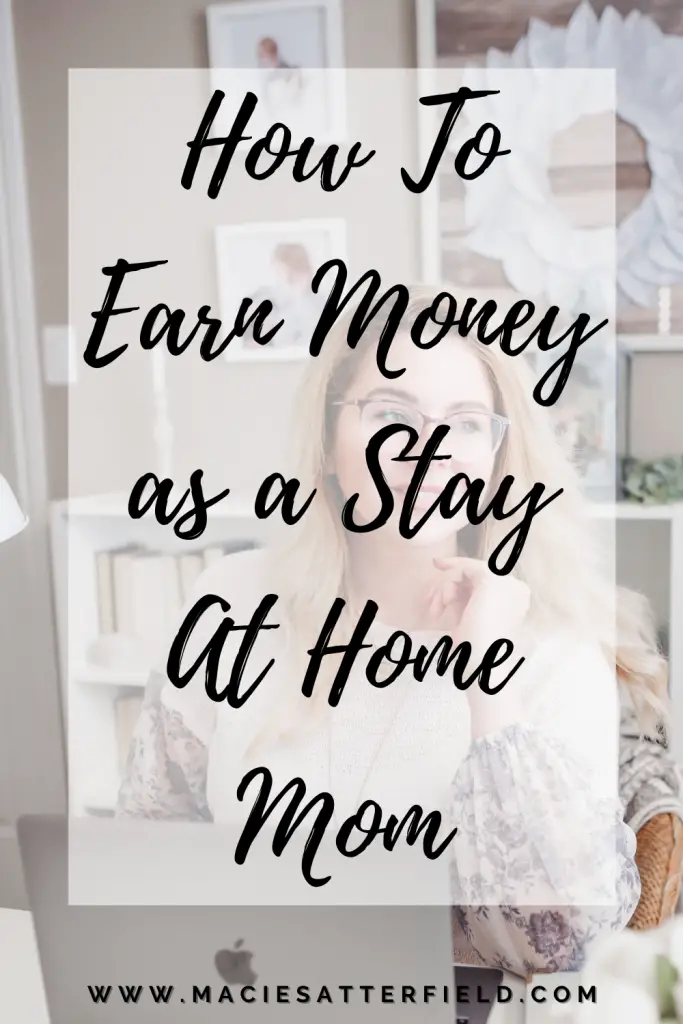 easy ways to earn money as a stay at home mom