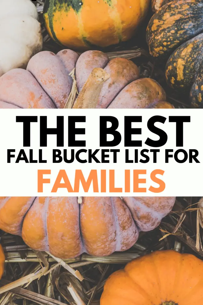 Fall bucket list for families with preschoolers